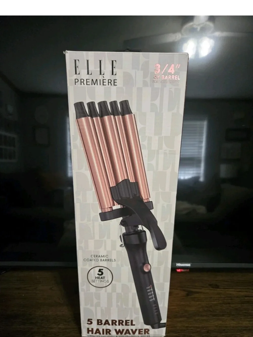 ELLE Première 5 Barrel Hair Waver, Ceramic Coated Barrels, 450°F